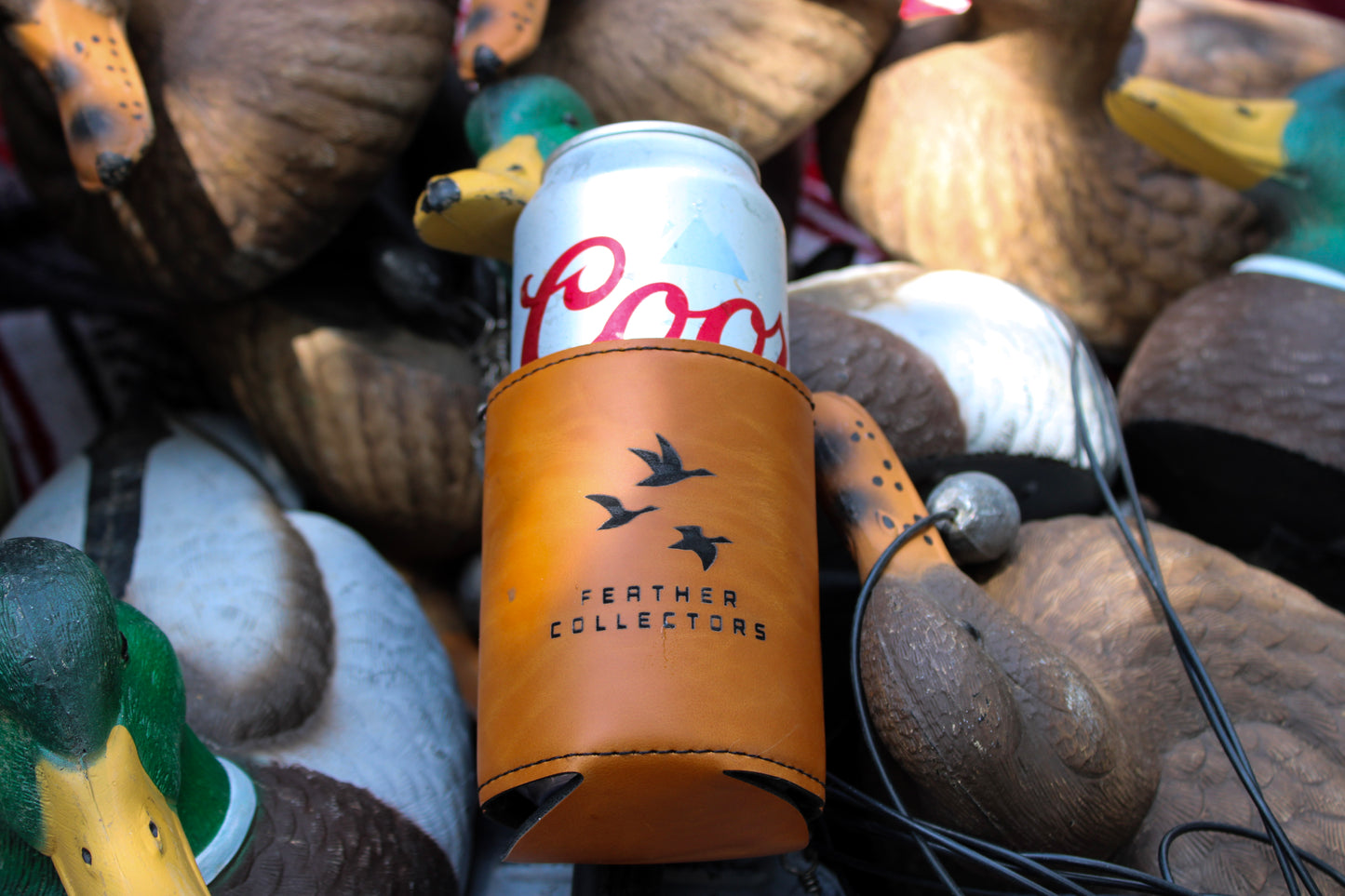 Buckskin Leather Koozie