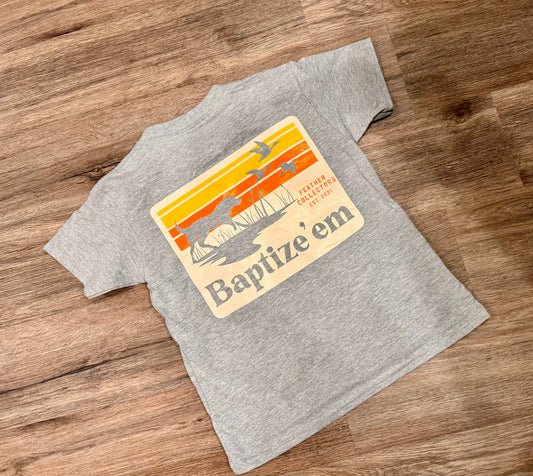 Gray Baptize’ em Short Sleeve T-Shirt